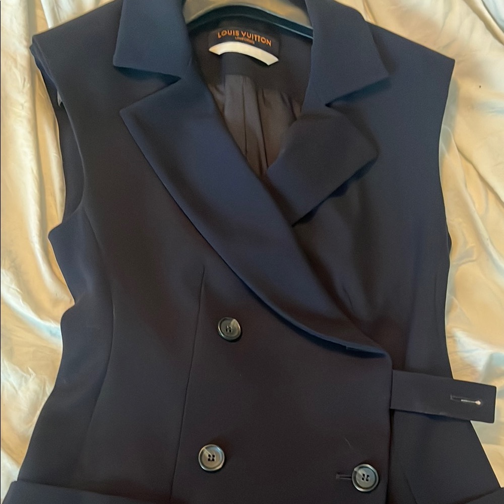 Louis Vuitton Black Double-Breasted Vest